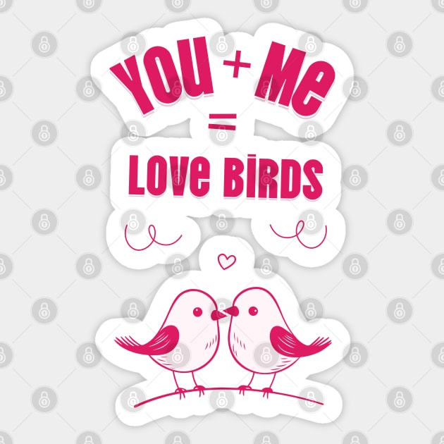 Love Birds Cute Valentine Design Sticker by TurnEffect